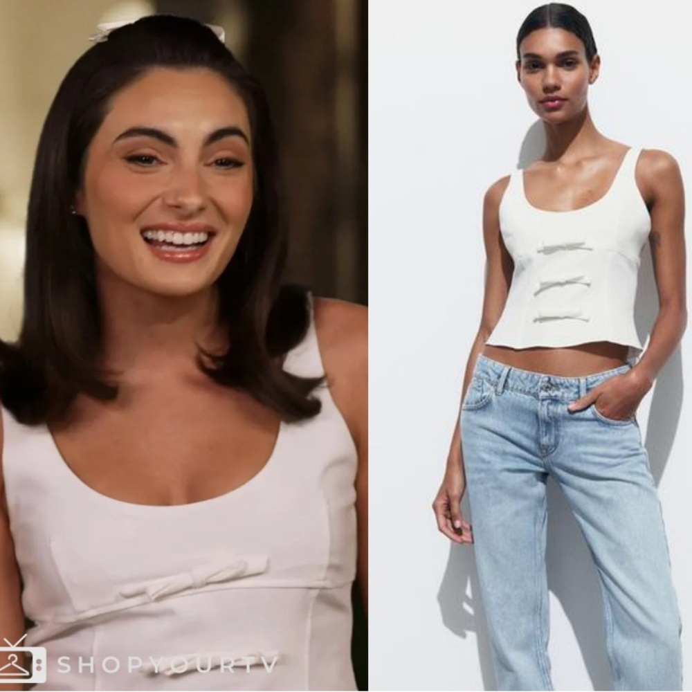 Zara Front Bows Top
